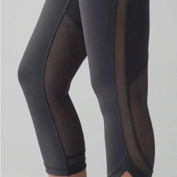 Lululemon Revitalize Crop W6AD7S leggings yoga sheer breathable - Picture 2 of 5